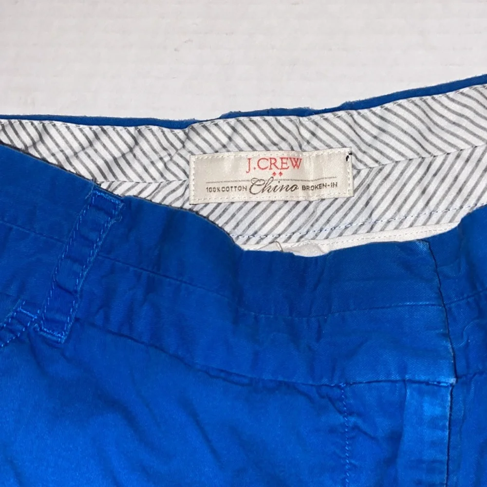 Blue J. Crew Chino shorts size 6